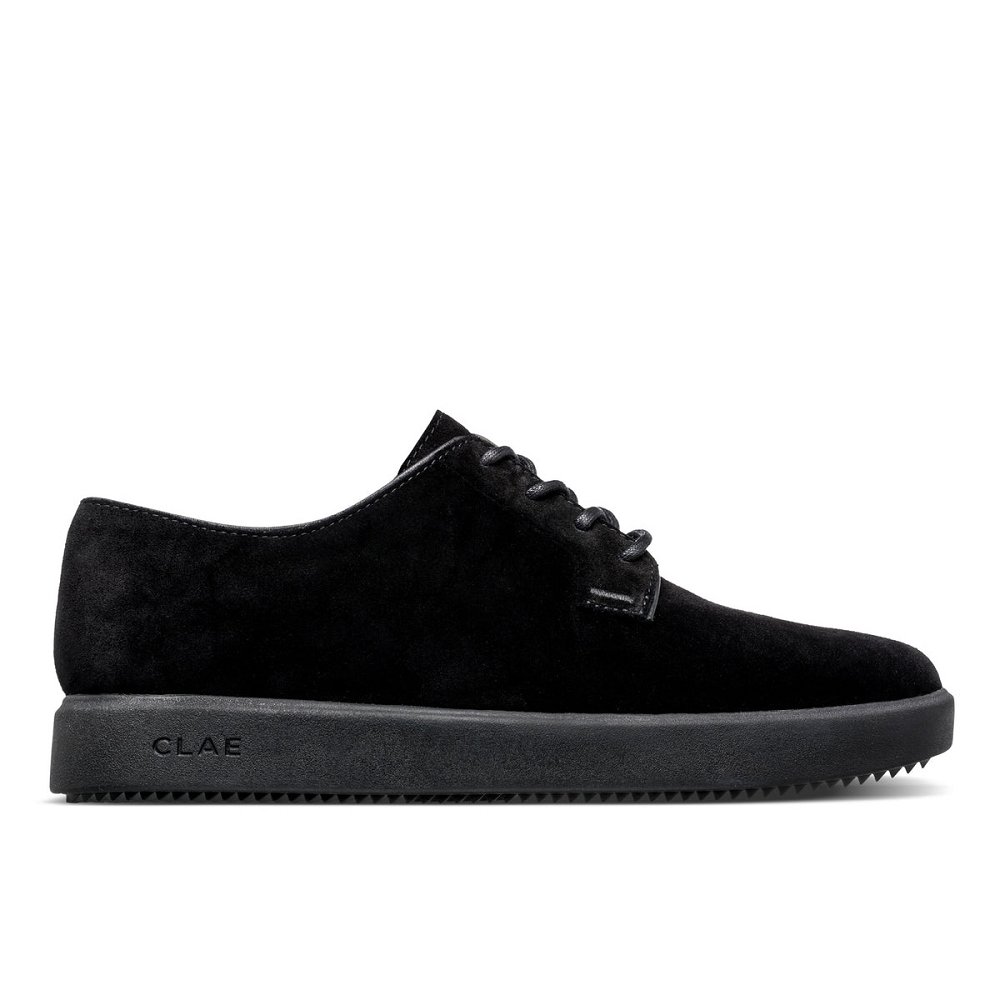 Chaussure CLAE Homme Triple Black Suede - france KXX-78042453