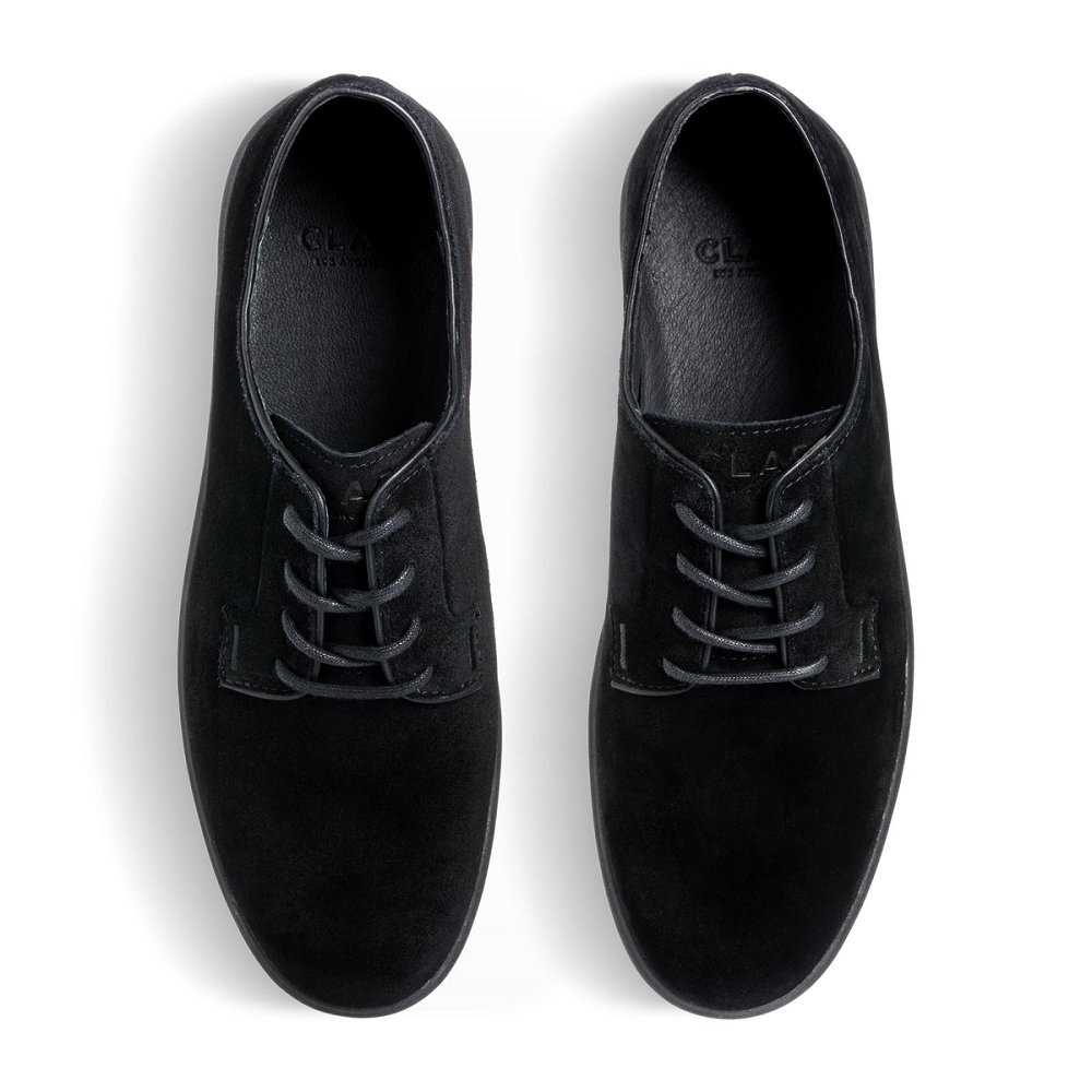 Chaussure CLAE Homme Triple Black Suede - france KXX-78042453