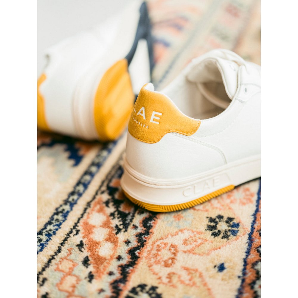 Chaussure CLAE Homme Off White Mineral Yellow - france NHQ-37578421