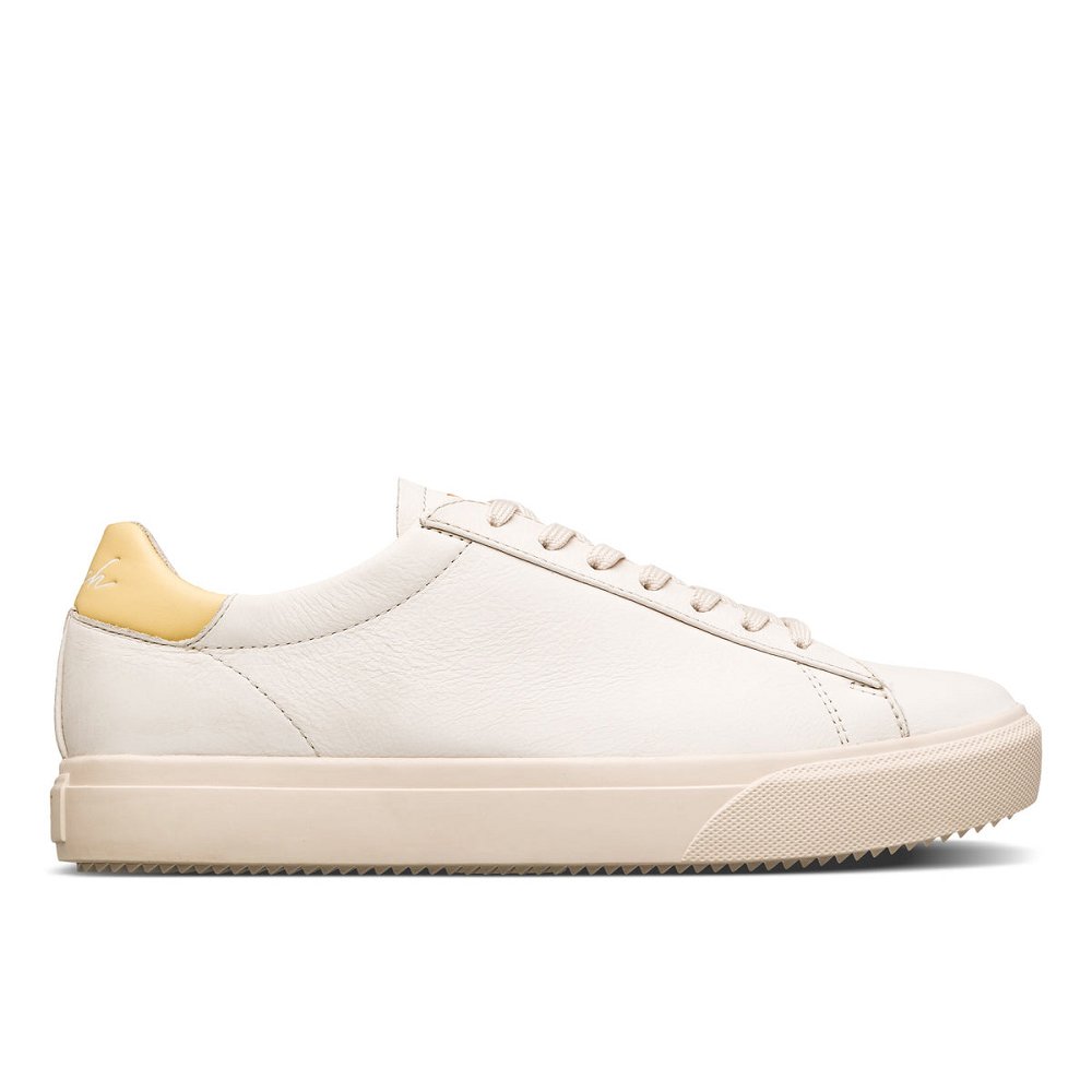 Chaussure CLAE Homme Off White Leather - france FTB-25142153