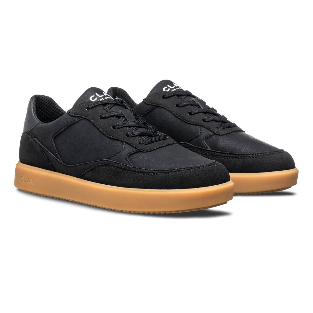 Chaussure CLAE Homme Black Vegan Light Gum - france CFC-95218788