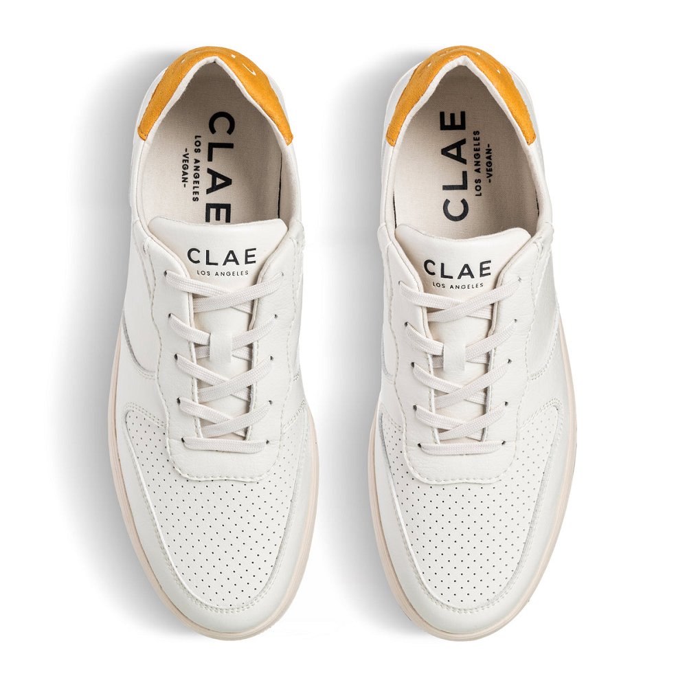 Chaussure CLAE Homme Off White Mineral Yellow - france NHQ-37578421