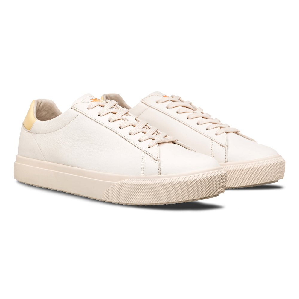 Chaussure CLAE Homme Off White Leather - france FTB-25142153