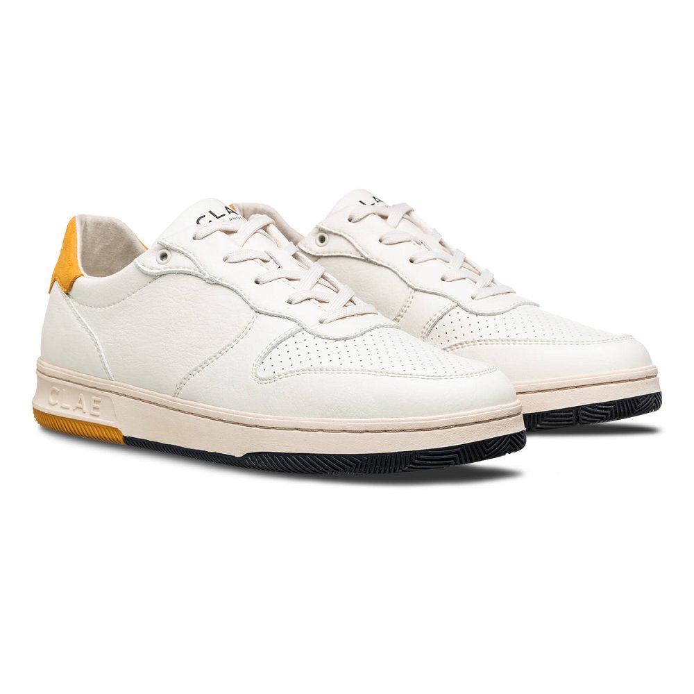 Chaussure CLAE Homme Off White Mineral Yellow - france NHQ-37578421