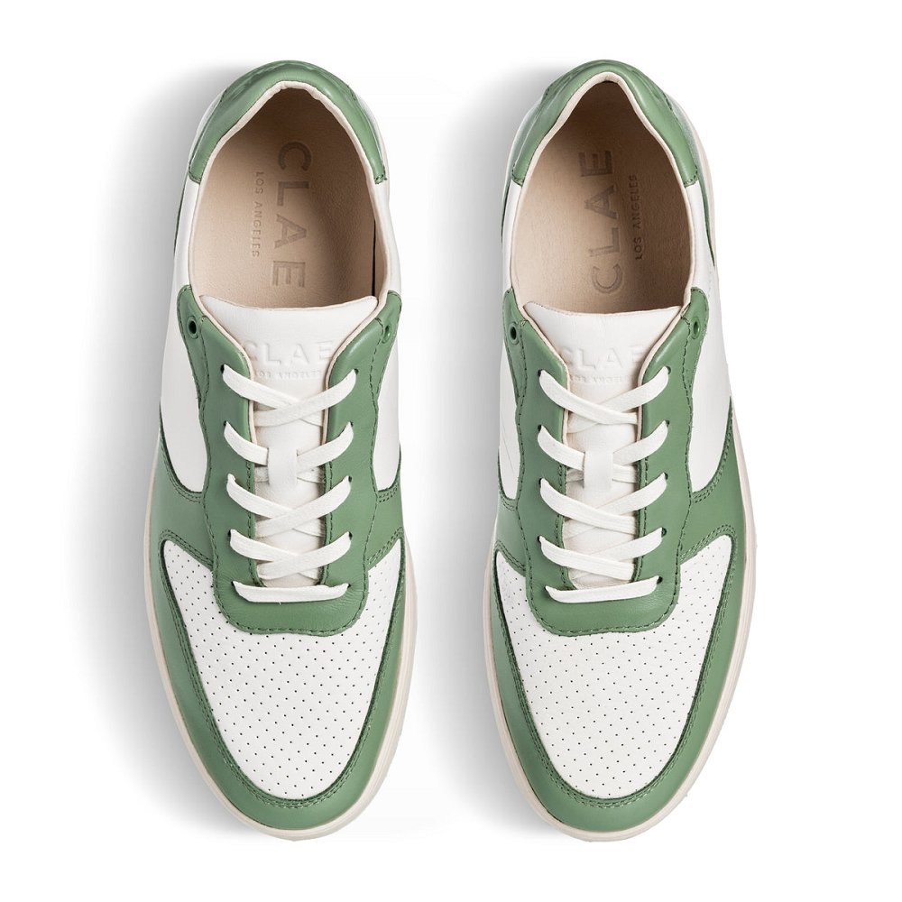 Chaussure CLAE Homme Menta Leather Off White - france ZYV-92740006