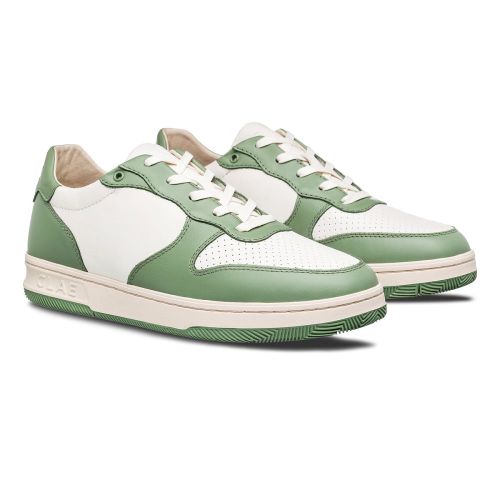 Chaussure CLAE Homme Menta Leather Off White - france ZYV-92740006