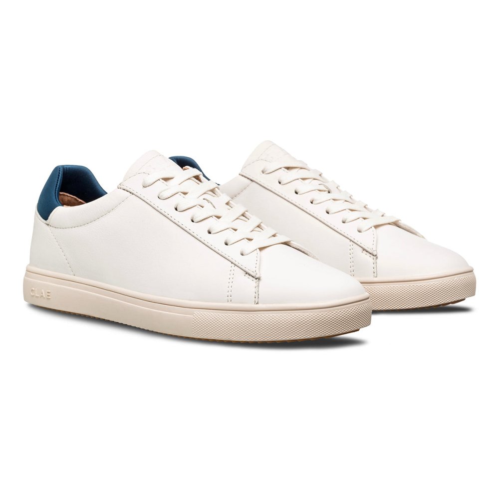 Chaussure CLAE Homme Off White Leather Ocean - france HJB-04848608