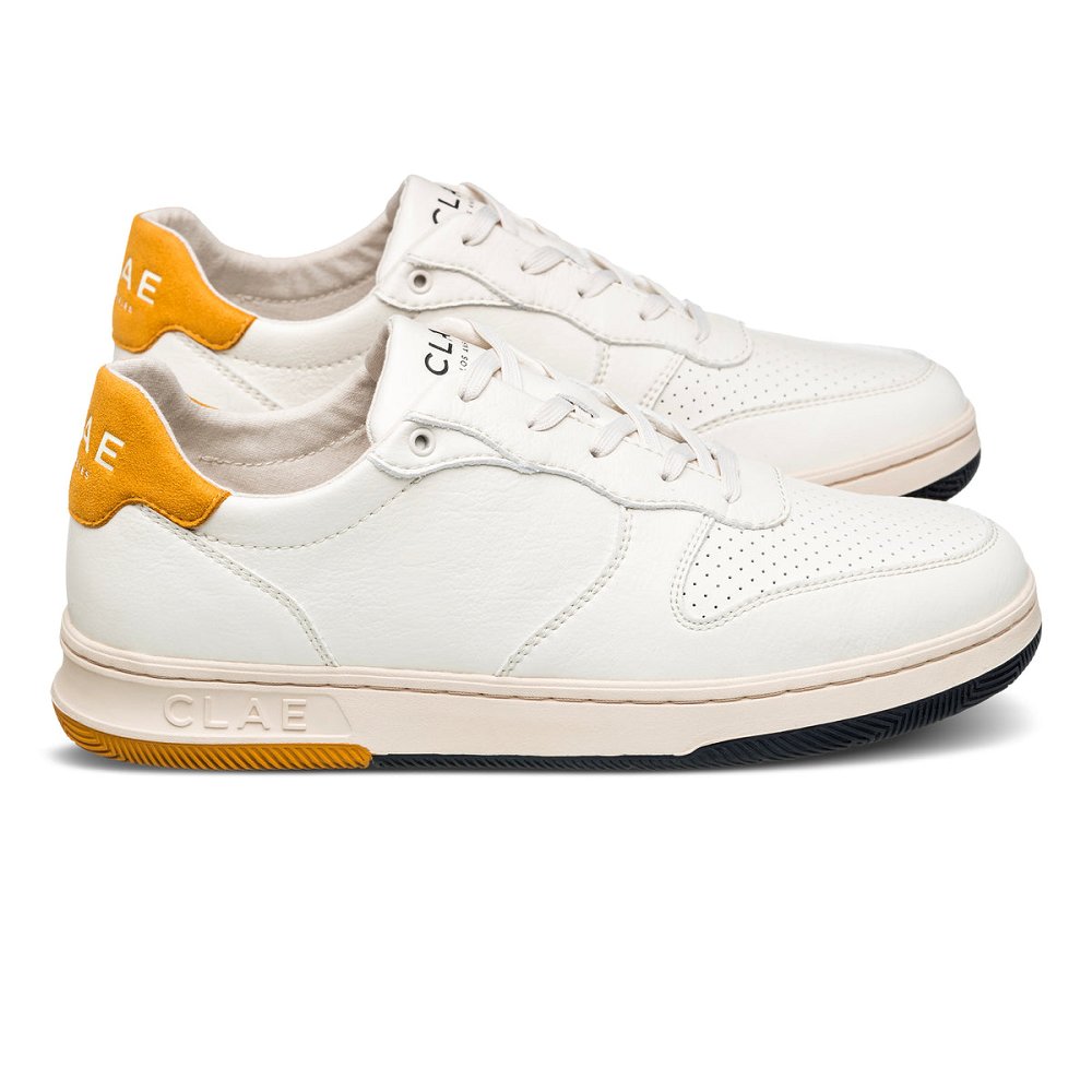 Chaussure CLAE Homme Off White Mineral Yellow - france NHQ-37578421