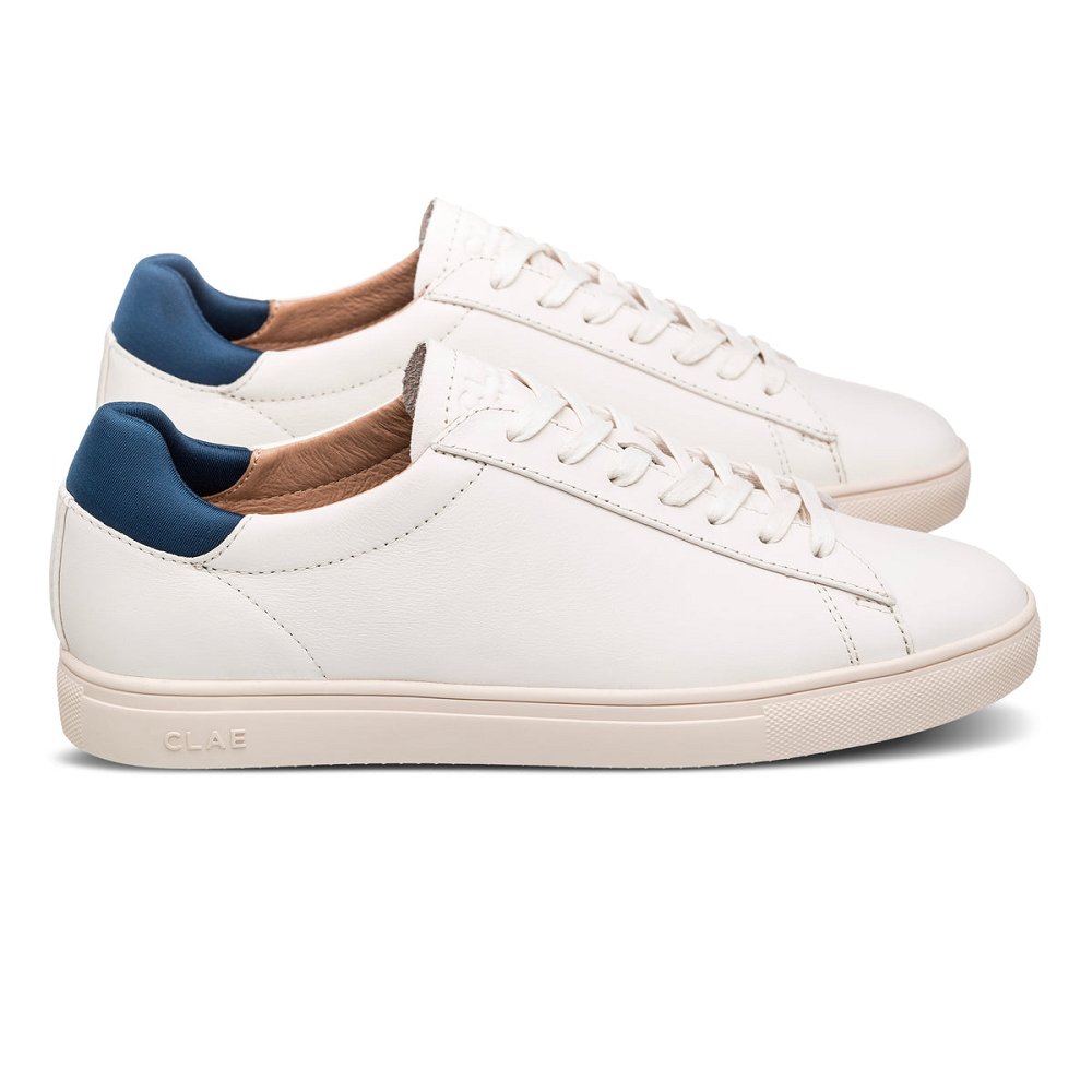 Chaussure CLAE Homme Off White Leather Ocean - france HJB-04848608