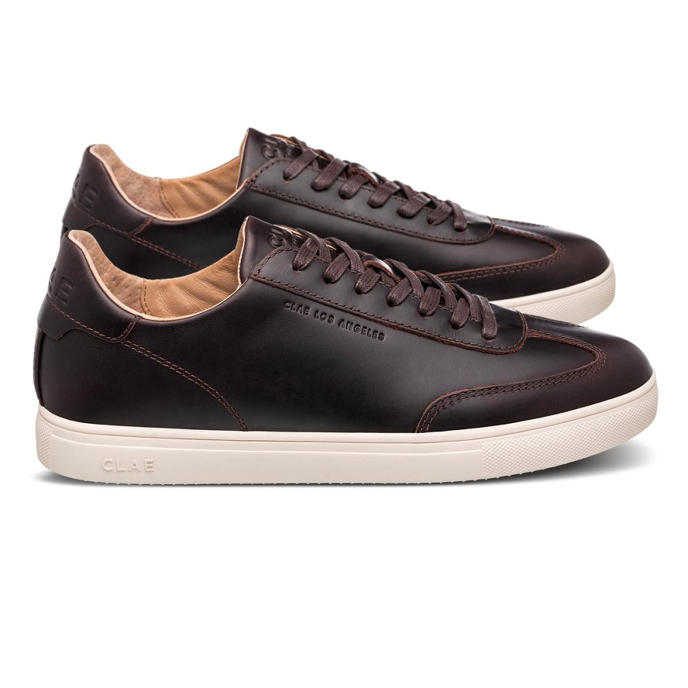 Chaussure CLAE Homme Walrus Brown Leather - france MCV-53889011