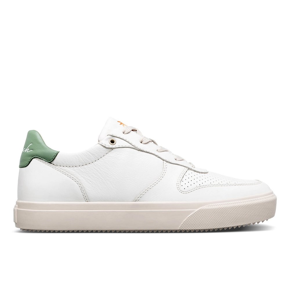 Chaussure CLAE Homme Off-White Trekking Green Sunset - france HEE-01661147