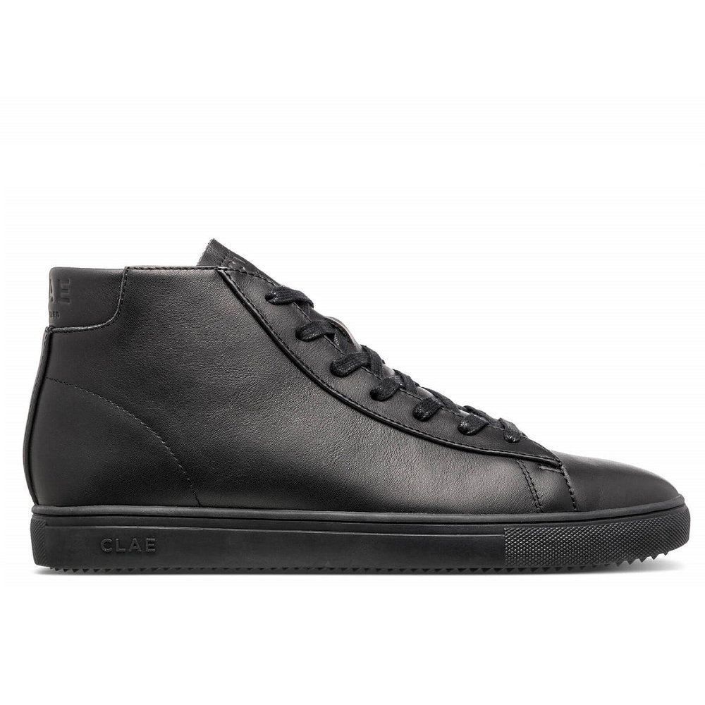 Chaussure CLAE Homme Triple Black Leather - france SSE-85825495