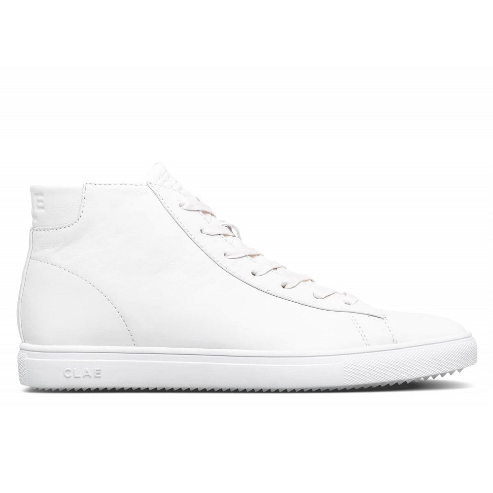 Chaussure CLAE Homme Triple White Leather - france QVQ-92325708