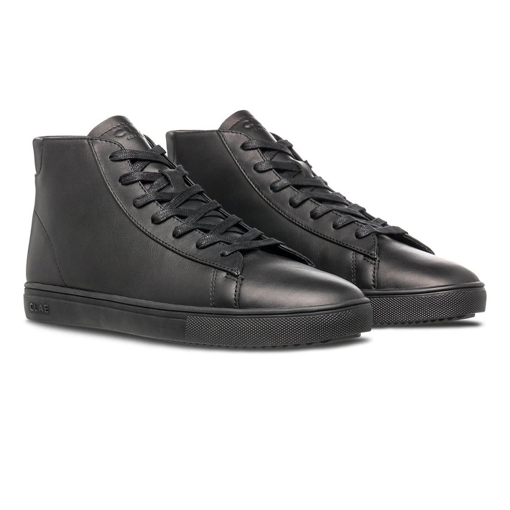 Chaussure CLAE Homme Triple Black Leather - france SSE-85825495