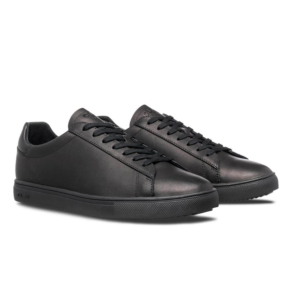 Chaussure CLAE Homme Triple Black Leather - france ELT-33113327