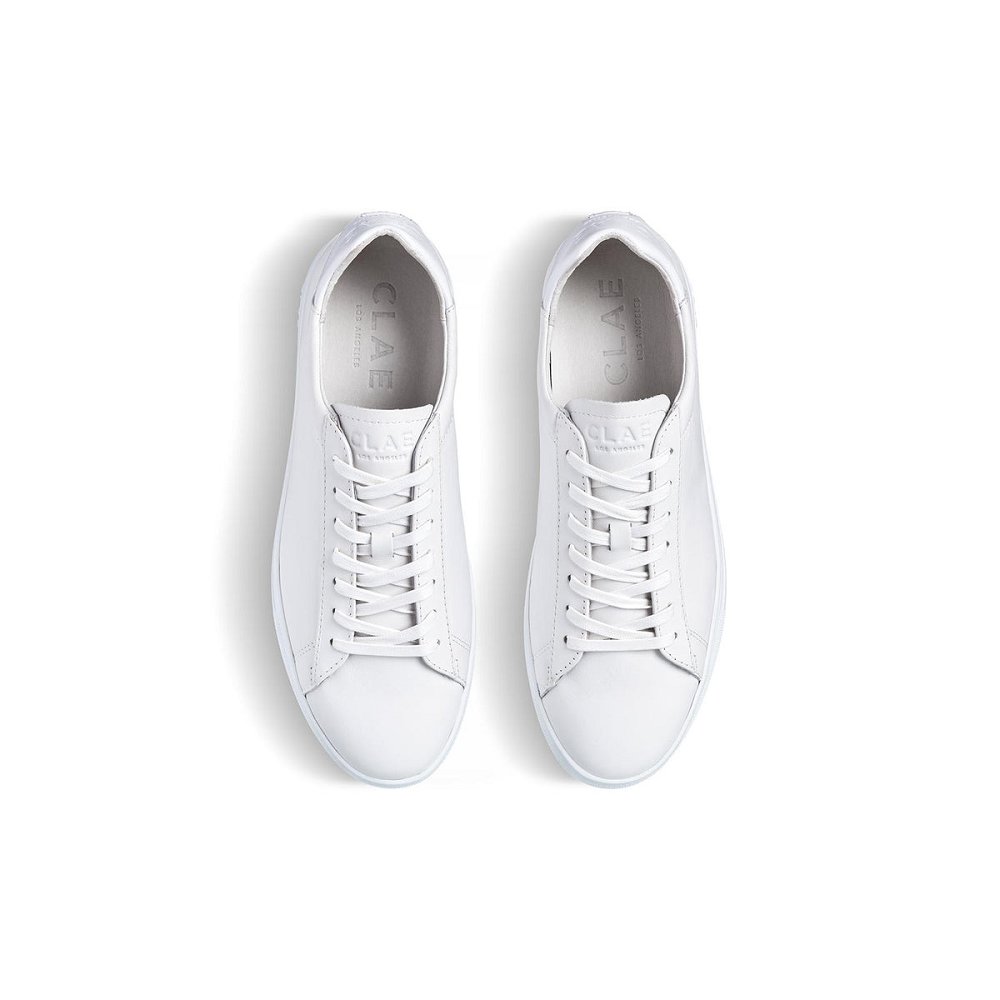 Chaussure CLAE Homme Triple White Leather - france MTU-94921478