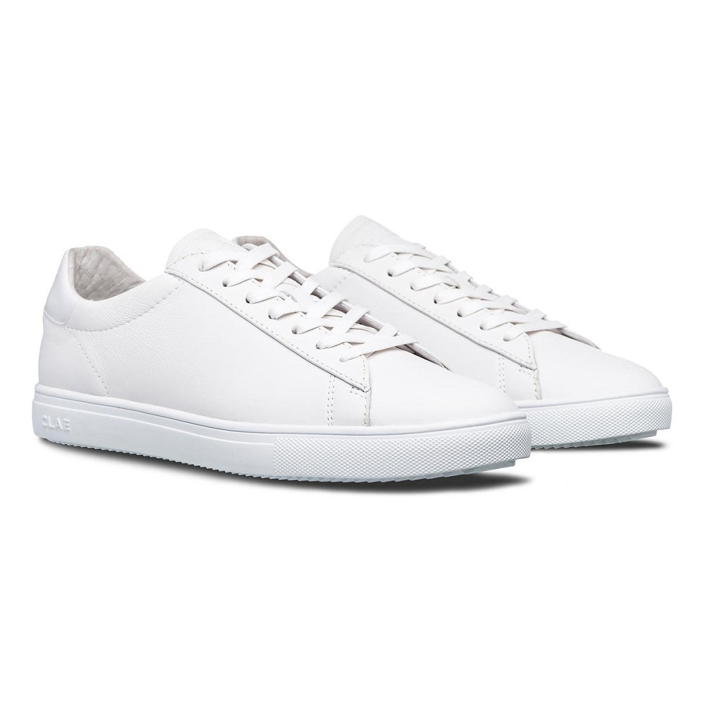 Chaussure CLAE Homme Triple White Leather - france MTU-94921478