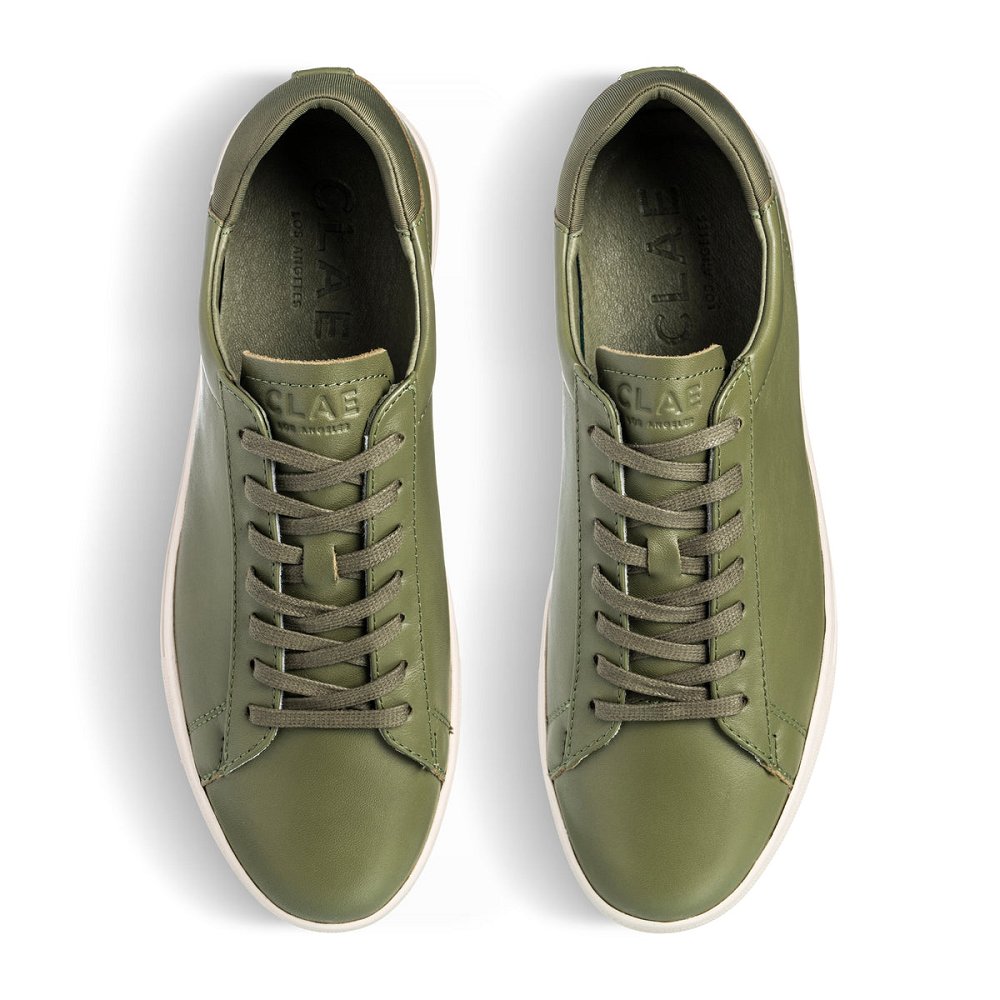 Chaussure CLAE Homme Olive Leather - france KZK-35874991