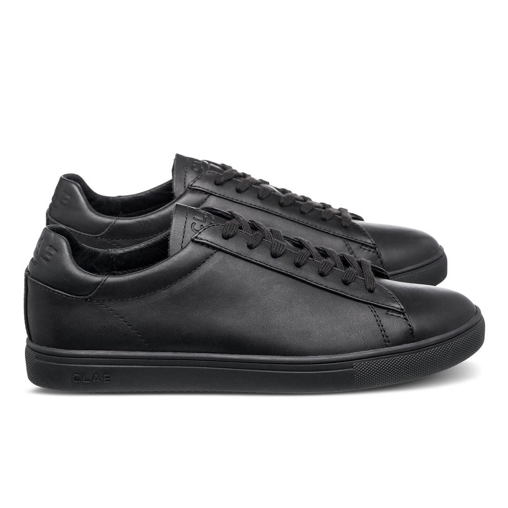 Chaussure CLAE Homme Triple Black Leather - france ELT-33113327