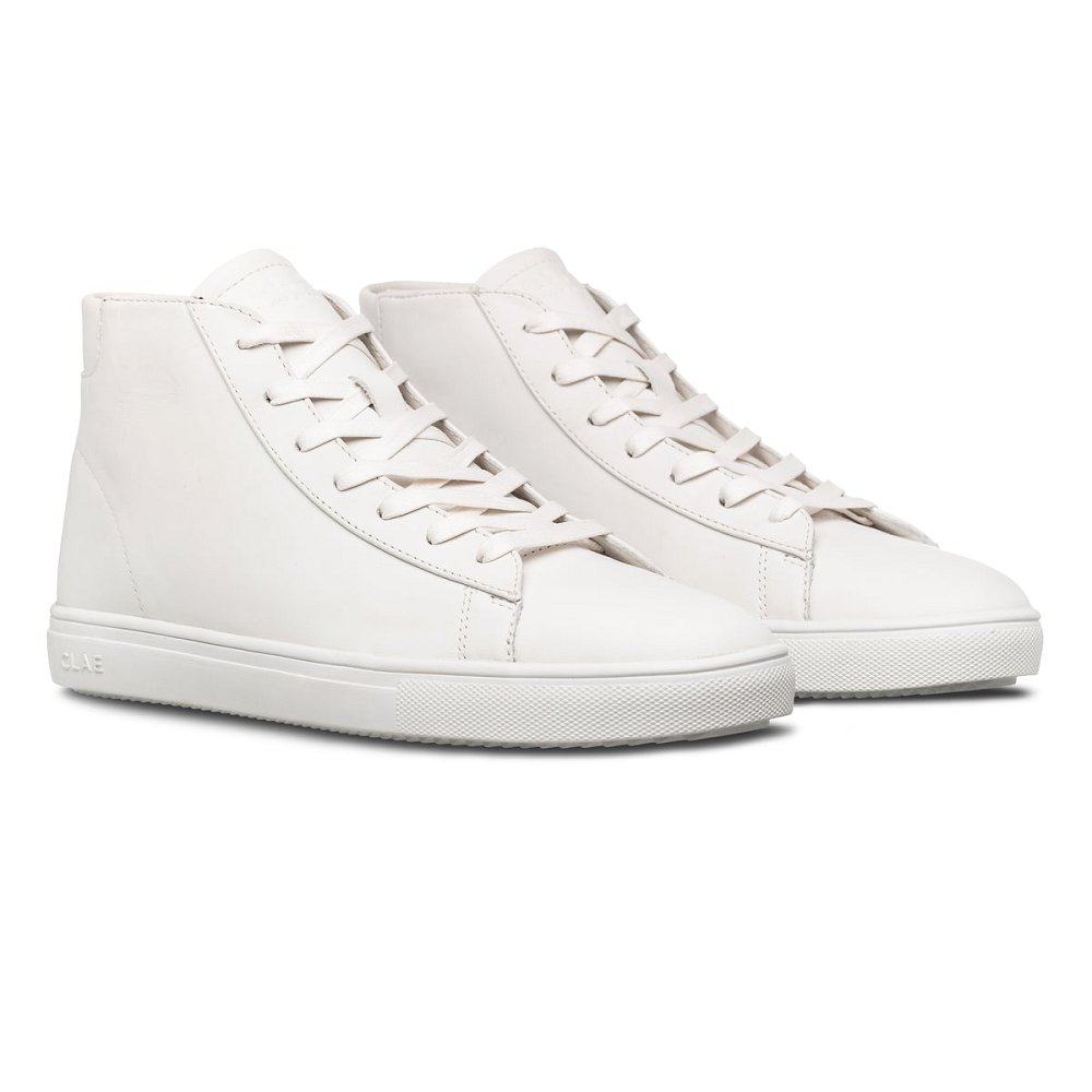 Chaussure CLAE Homme Triple White Leather - france QVQ-92325708