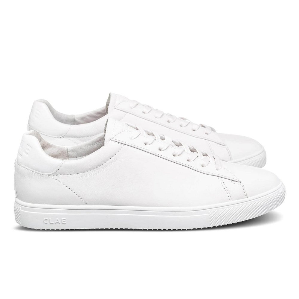 Chaussure CLAE Homme Triple White Leather - france MTU-94921478