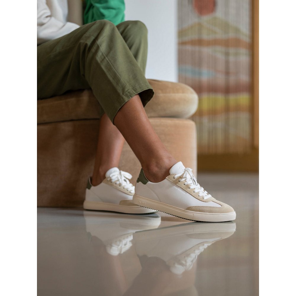 Chaussure CLAE Homme Off White Vanilla Olive - france NZD-43639129