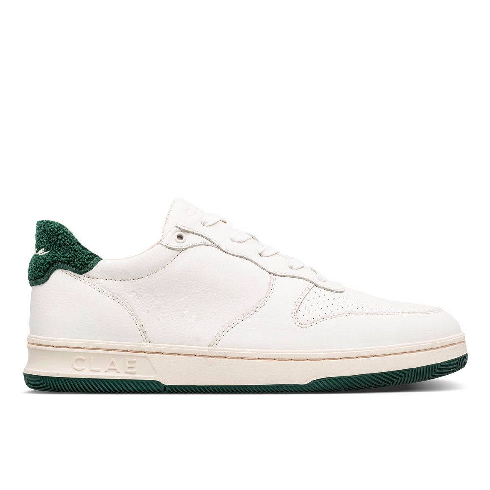 Chaussure CLAE Homme Off White Trekking Green Terry - france LGP-92382605