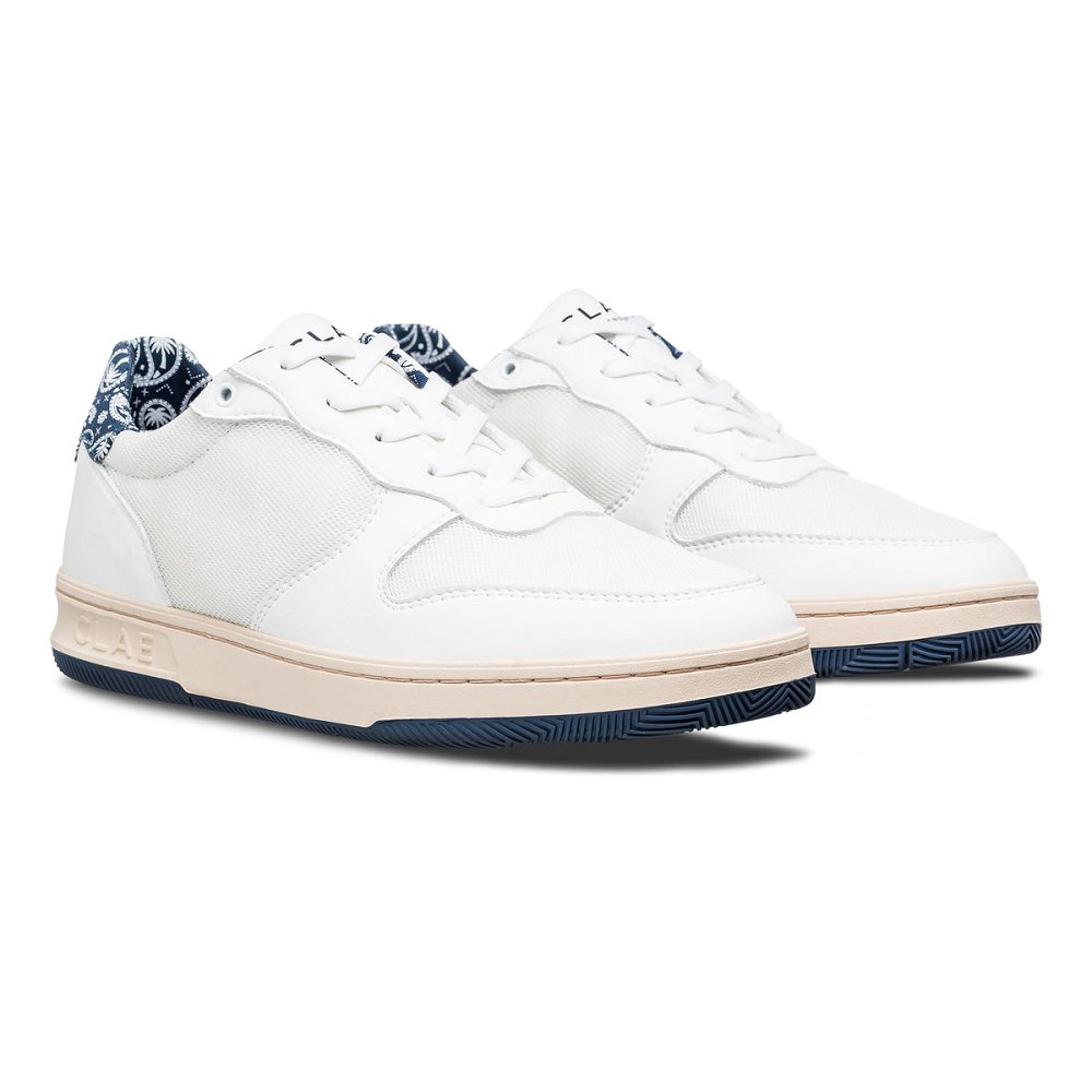 Chaussure CLAE Homme White Ocean Paisley - france GIW-19323617