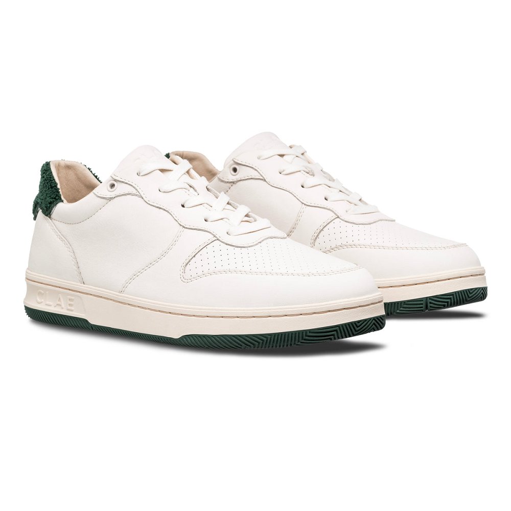 Chaussure CLAE Homme Off White Trekking Green Terry - france LGP-92382605