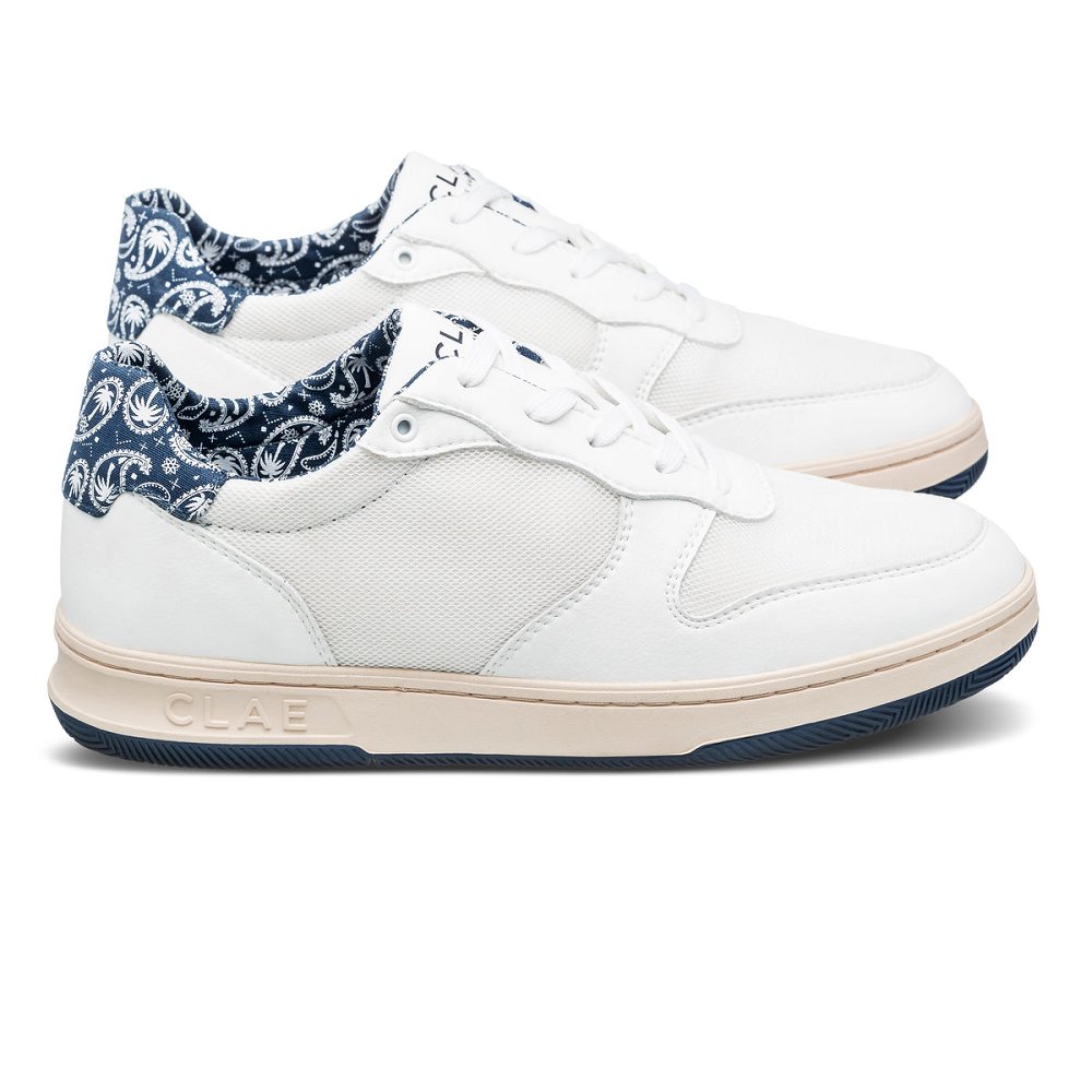 Chaussure CLAE Homme White Ocean Paisley - france GIW-19323617