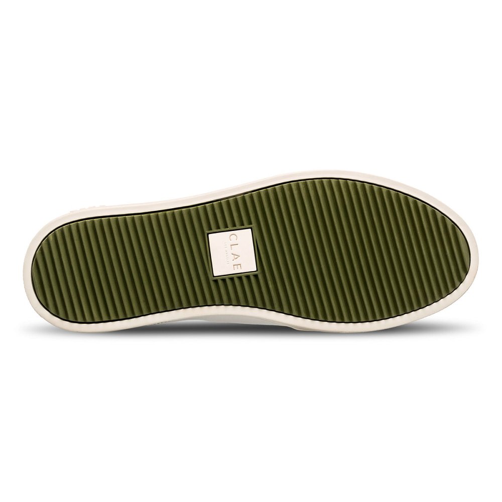 Chaussure CLAE Homme Off White Vanilla Olive - france NZD-43639129