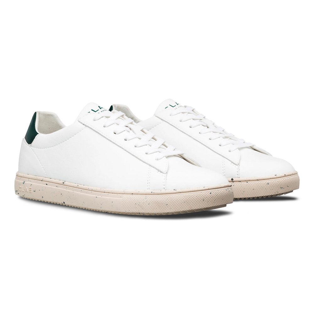 Chaussure CLAE Homme White Trekking Green - france OUN-22443996