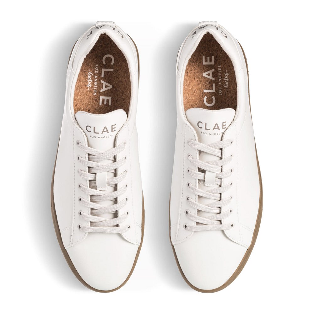 Chaussure CLAE Homme White Dark Gum - france PGD-85190213