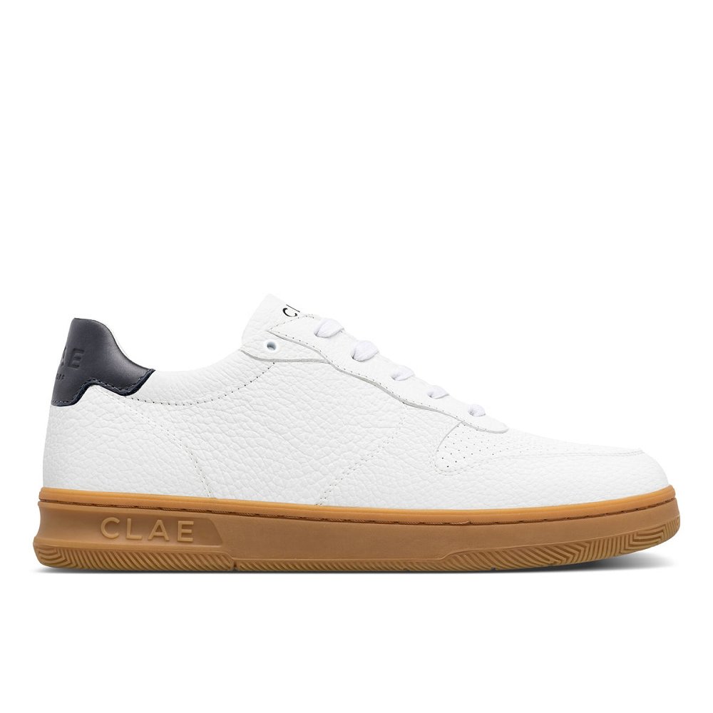 Chaussure CLAE Homme White Navy Light Gum - france URZ-68564305