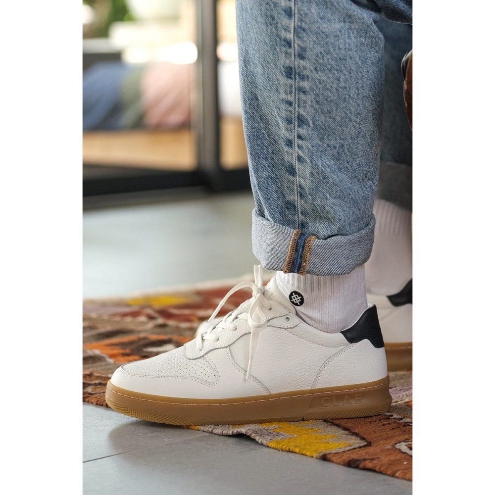 Chaussure CLAE Homme White Navy Light Gum - france URZ-68564305