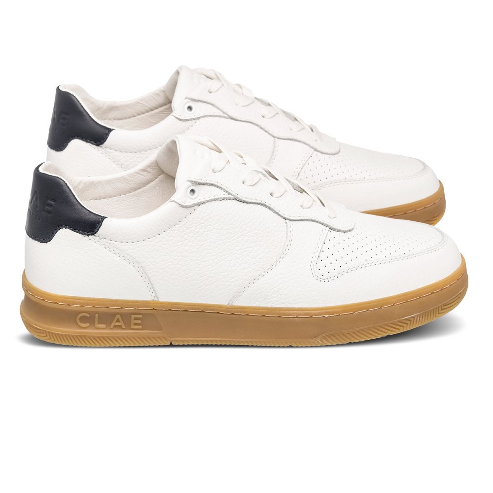 Chaussure CLAE Homme White Navy Light Gum - france URZ-68564305