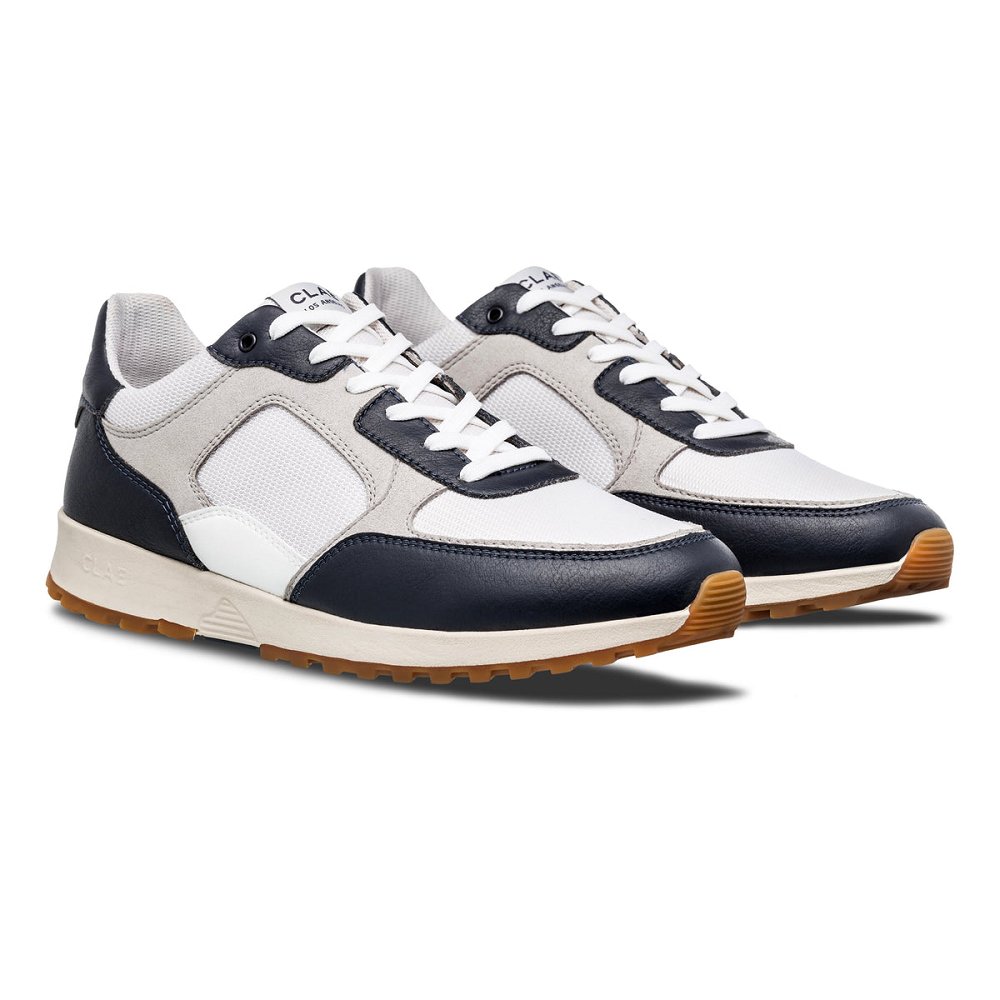 Basket CLAE Homme Navy White Microchip - france OJE-54314741