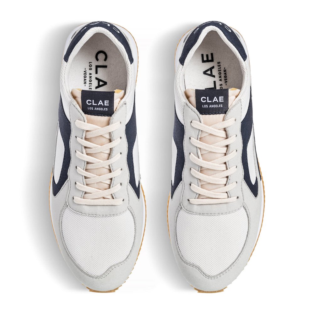 Basket CLAE Homme Microchip White Navy - france FIK-86644601