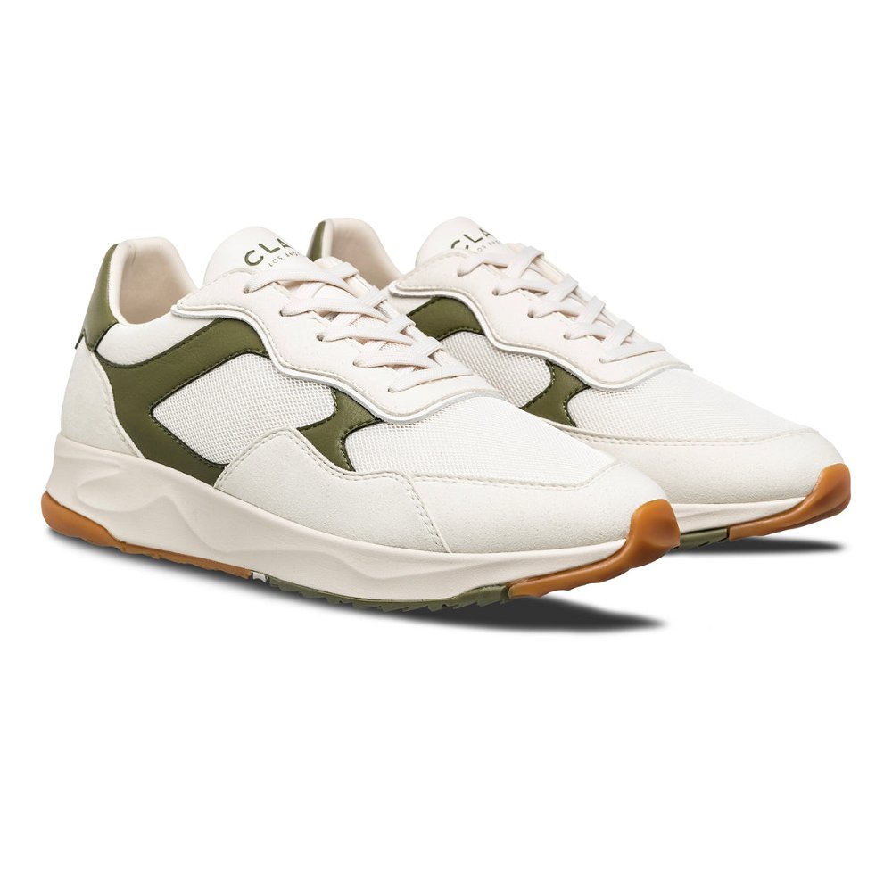 Basket CLAE Homme Off White Olive Vegan - france GJC-74028853