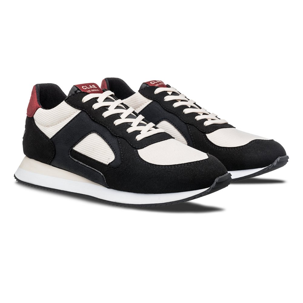 Basket CLAE Homme Black Red Ochre - france JPL-16485311