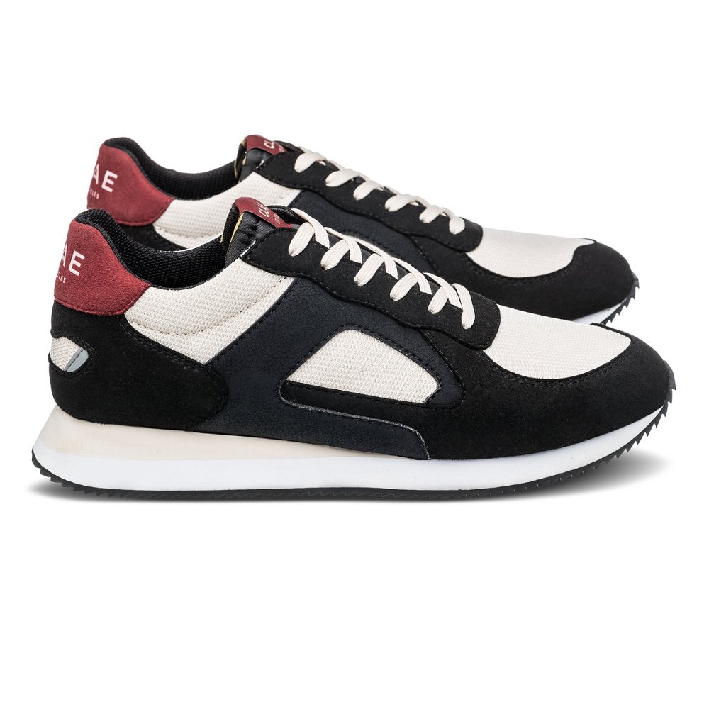 Basket CLAE Homme Black Red Ochre - france JPL-16485311