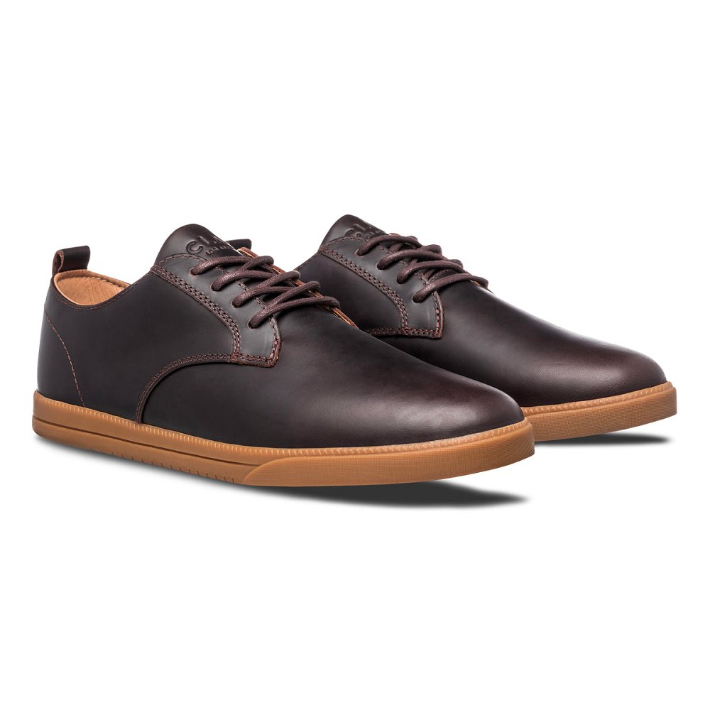 Chaussure CLAE Homme Walrus Brown Leather Gum - france DNQ-85470546