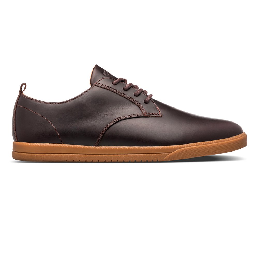 Chaussure CLAE Homme Walrus Brown Leather Gum - france DNQ-85470546