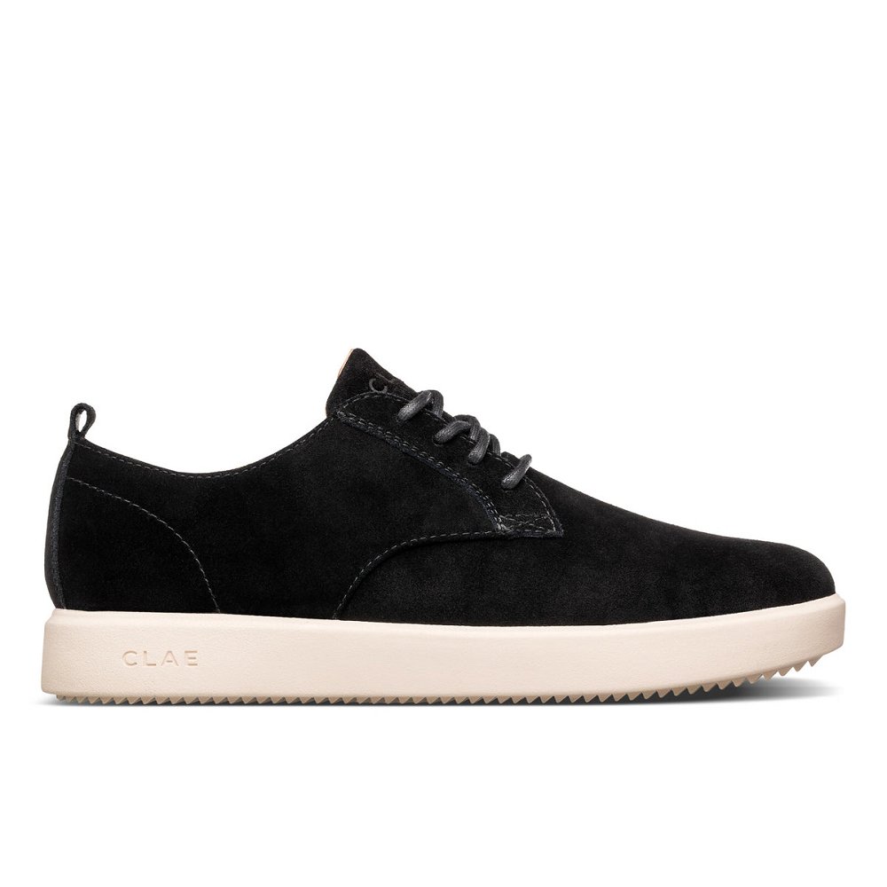 Chaussure CLAE Homme Black Suede - france OTS-25300743