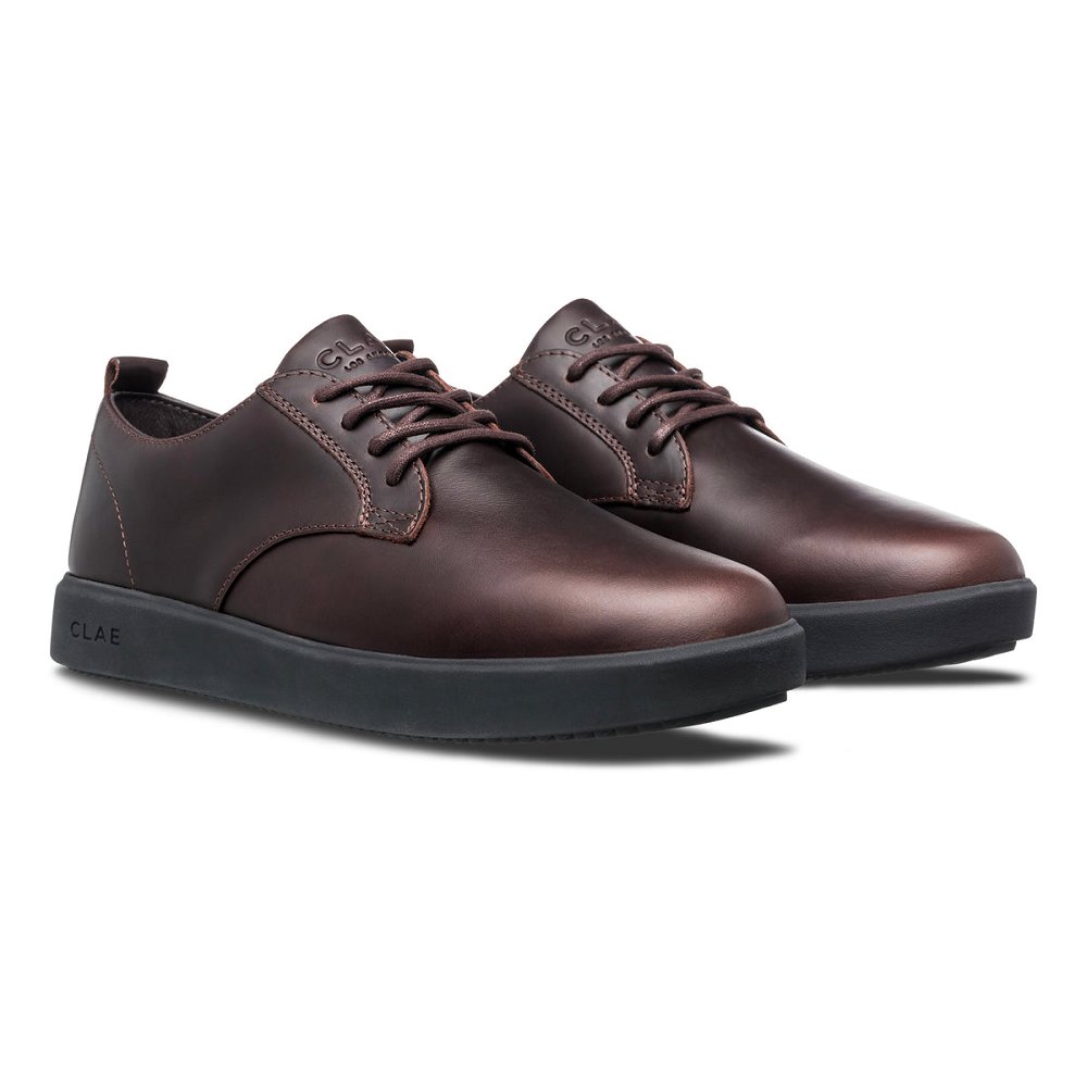 Chaussure CLAE Homme Walrus Brown Leather - france RBW-86828627