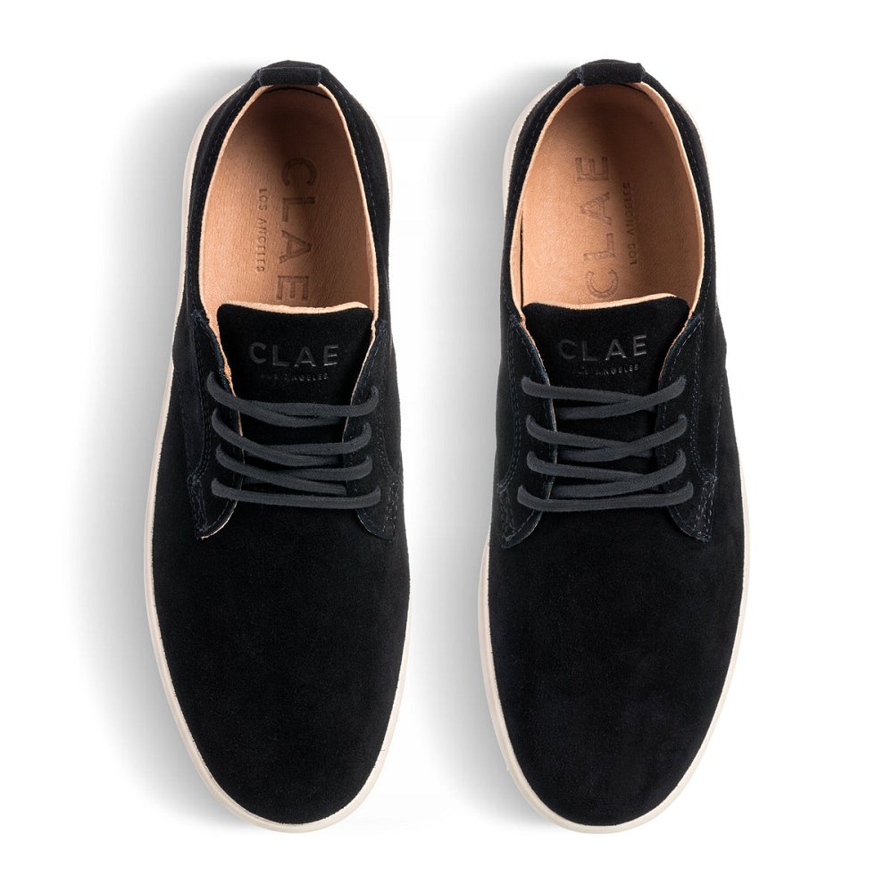 Chaussure CLAE Homme Black Suede - france OTS-25300743