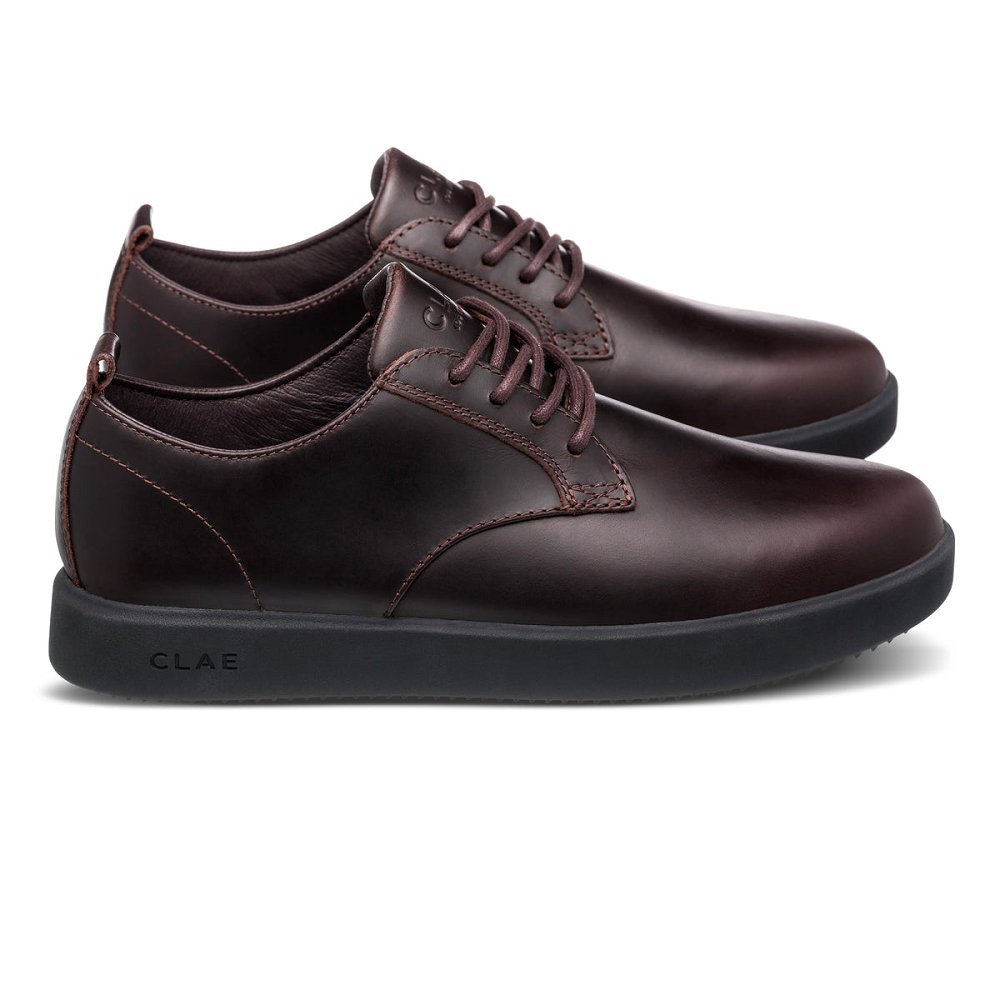 Chaussure CLAE Homme Walrus Brown Leather - france RBW-86828627