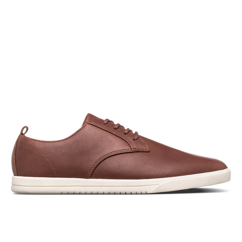 Chaussure CLAE Homme Leather Chestnut Oiled Leather - france PXT-70932640