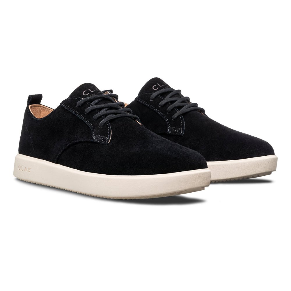 Chaussure CLAE Homme Black Suede - france OTS-25300743