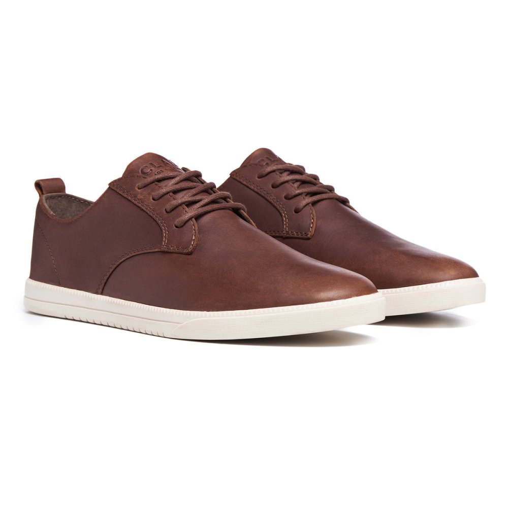 Chaussure CLAE Homme Leather Chestnut Oiled Leather - france PXT-70932640